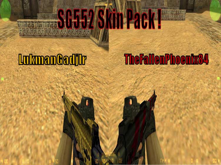 Скачать Модель SG552 Skin Pack ! для CS 1.6