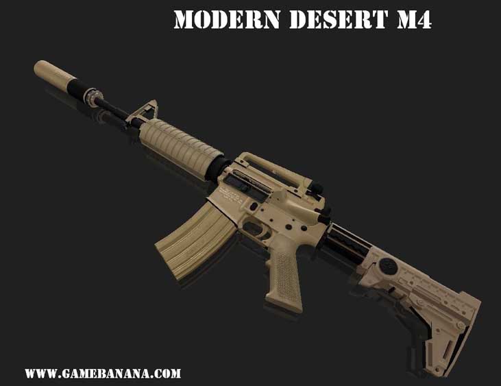 Скачать Модель Modern Desert M4 для CS 1.6