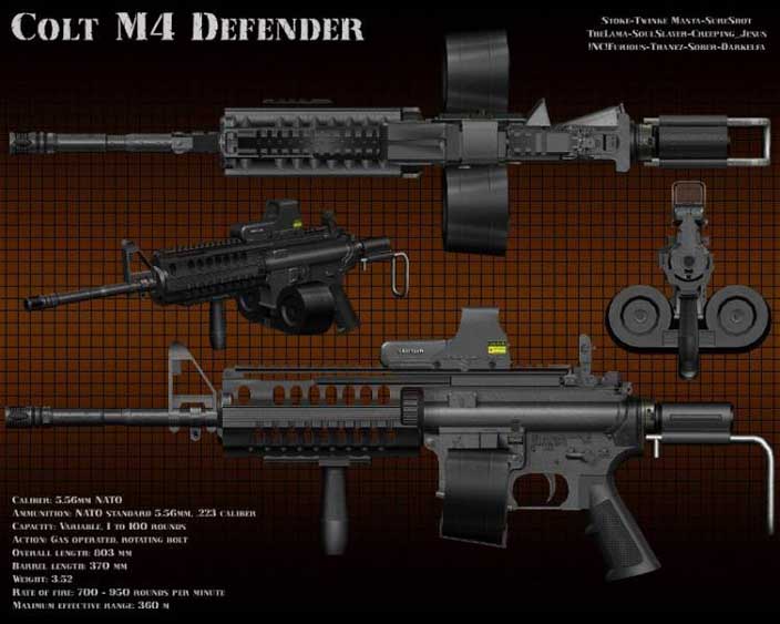 Скачать Модель Colt M4 для CS 1.6