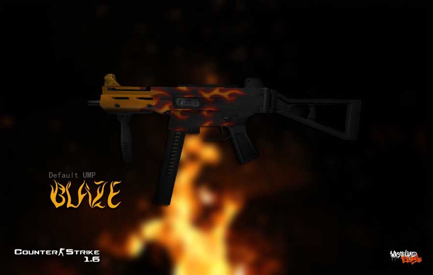 Скачать Модель Default UMP Blaze для CS 1.6