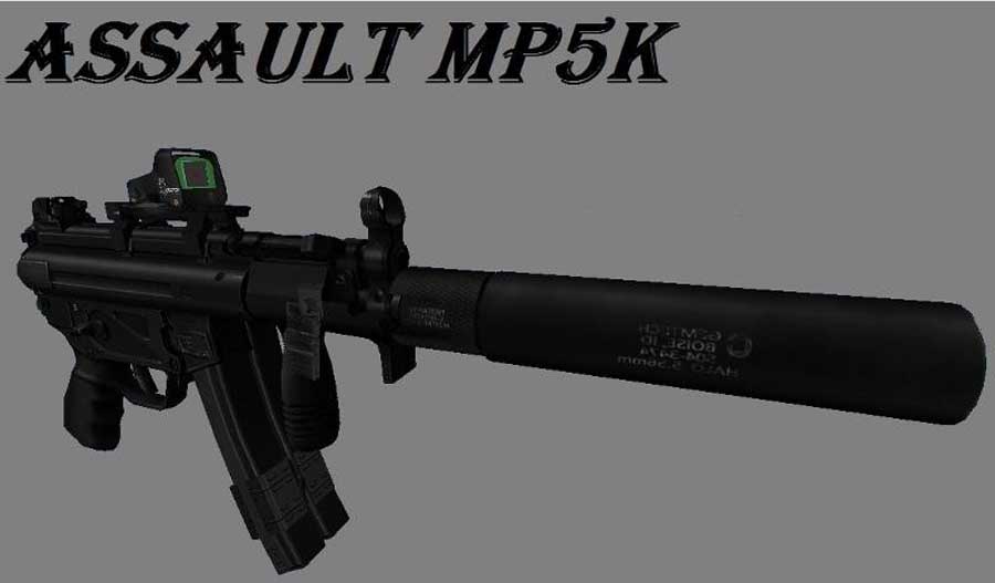 Скачать Модель Ported - Assault MP-5k для CS 1.6