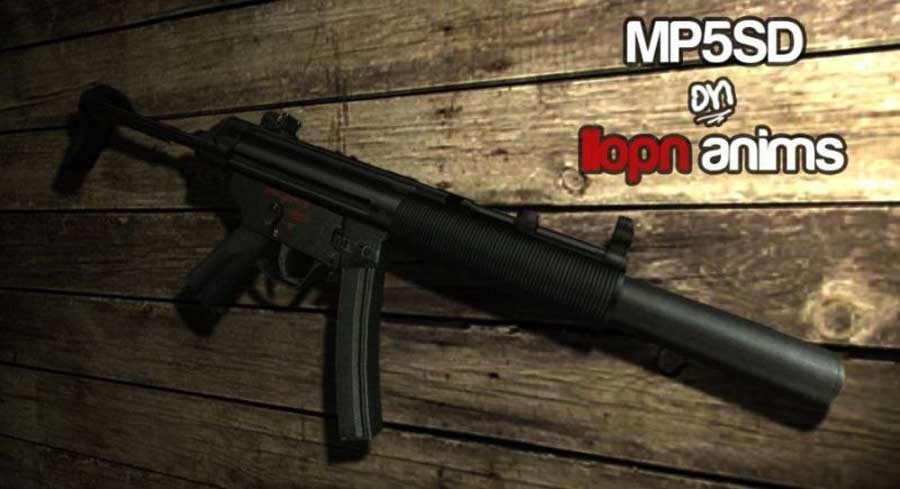 Скачать Модель MP5SD on IIopn animations для CS 1.6