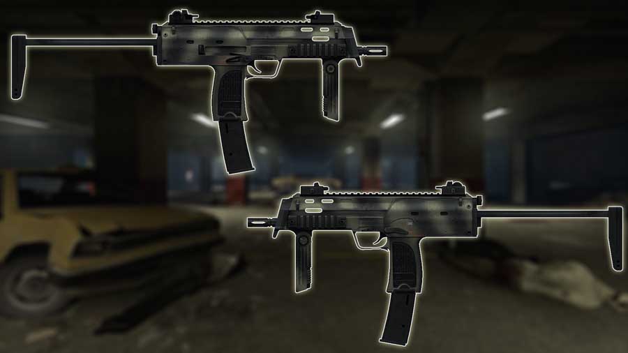 Скачать Модель Contract Wars MP7 On spacepirate для CS 1.6