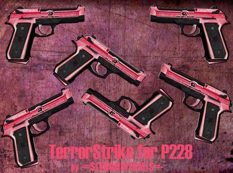 Скачать Модель Beretta M935 Magenta for P228 для CS 1.6