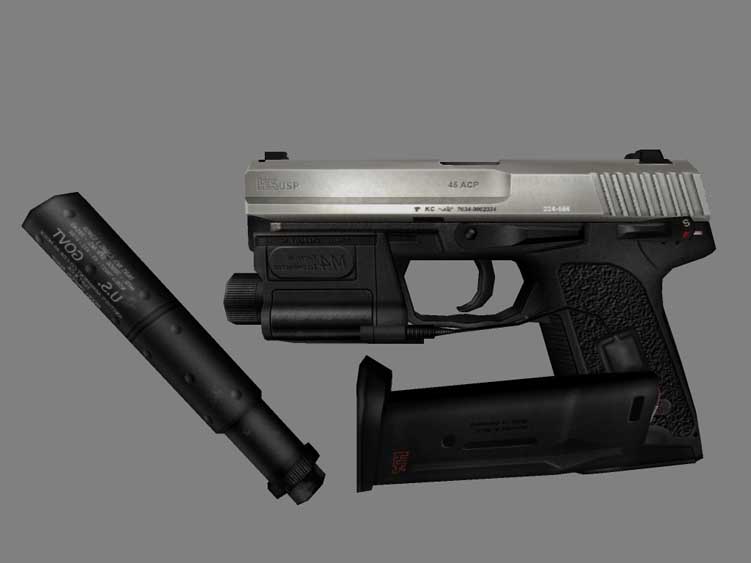 Скачать Модель LoneWolf shrike usp tactical for usp для CS 1.6