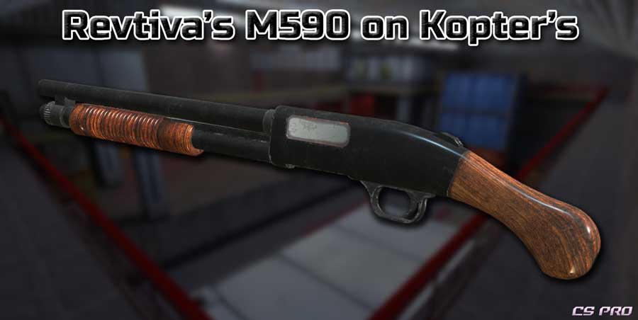 Скачать Модель Revtiva's M590 on Kopter's для CS 1.6