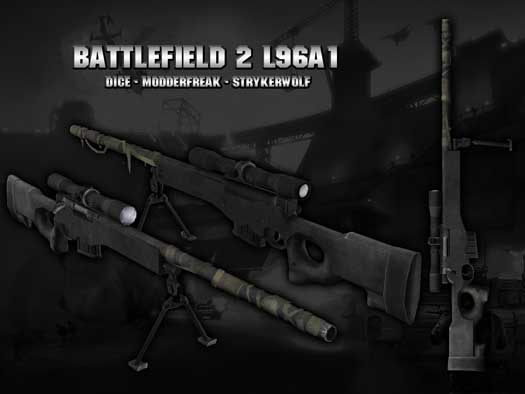 Скачать Модель AWP «Battlefield 2 L96A1» для CSS