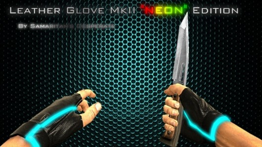 Скачать Перчатки «Leather Glove MkII NEON Edition» для CSS