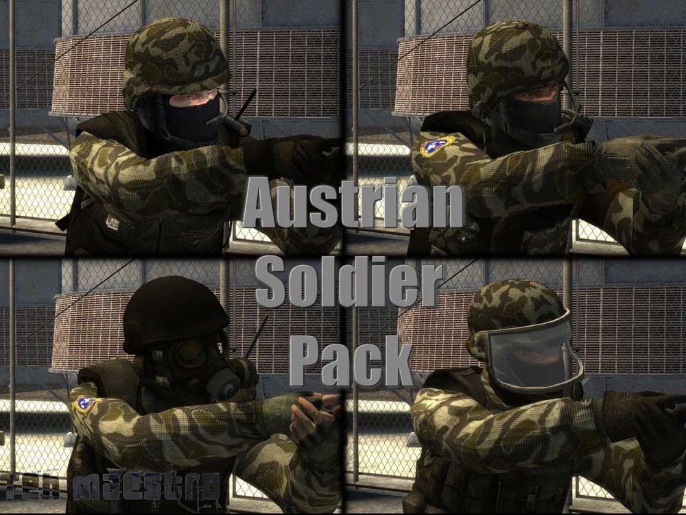 Скачать Пак моделей CT «Teh Maestro's Austrian Soldier Player Pack» для CSS