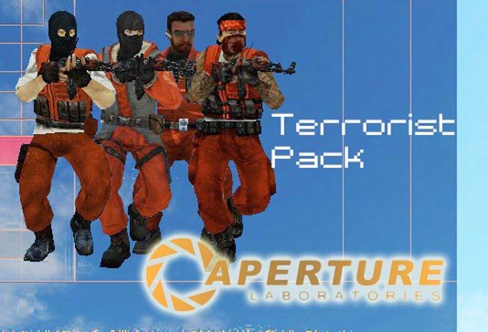 Скачать Пак Террористов «Aperture Science Terrorists» для CSS